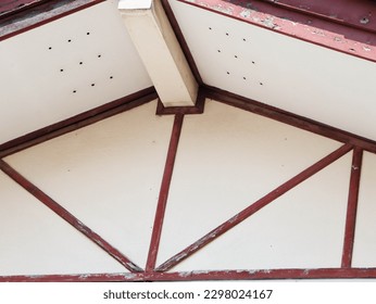 closeup truss pattern struction detail