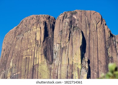 Closeup  Of Tsaranoro Peak, Top View Of Tsaranoro Climbing Wall In Ambalavao District, Madagascar