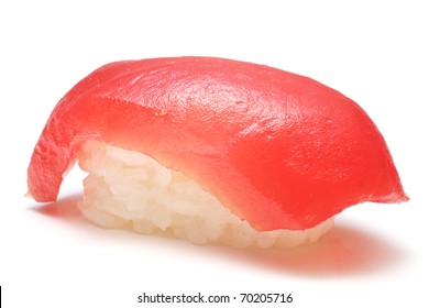 Closeup Of A Tuna Sushi