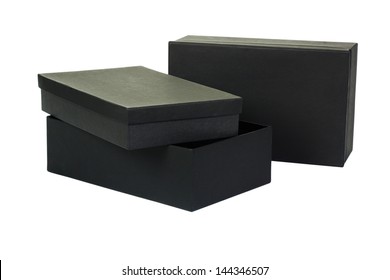 Close-up Of Two Shoe Boxes