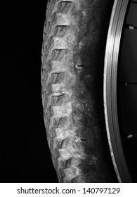 Close-up of Tyre texture