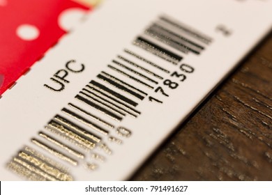 Closeup Of A UPC Bar Code