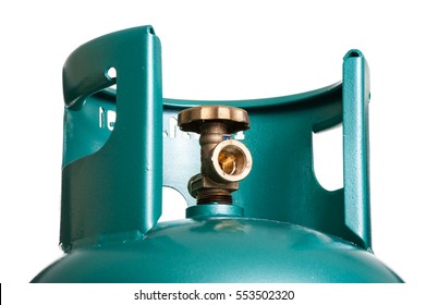 Closeup Valve Of LPG Cylinder For Cooking 