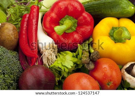 Similar – Image, Stock Photo Close up broccoli in a farm. Big broccoli plantation.