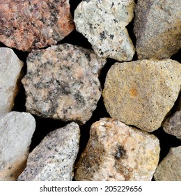 Close-up Of Various Igneous Rocks