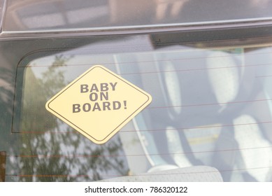 1,454 Baby On Board Car Sticker Images, Stock Photos & Vectors ...