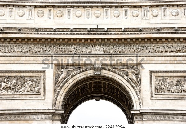 arc de triomphe close up