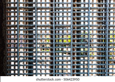 Close-up View Of Border Wall Separating San Diego, California From Tijuana, Mexico In Friendship Park, A U.S. Border Patrol Monitored Park Where People On Both Sides Of The Border Can Communicate.  