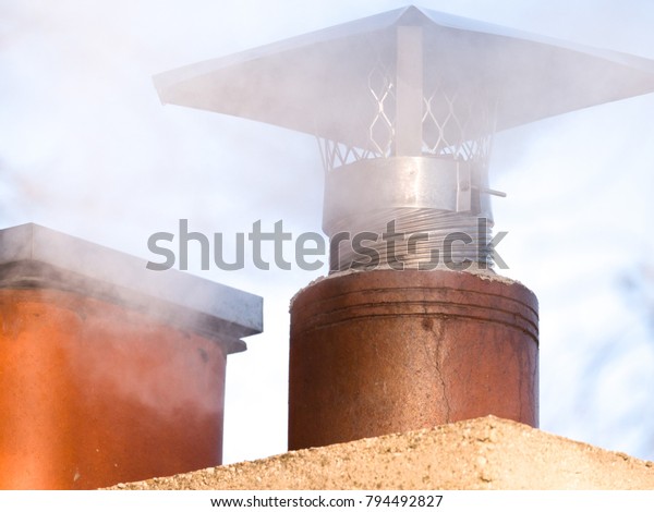 Closeup View Clay Lined Fireplace Chimney Stock Photo Edit Now