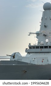 Close-up View Of The Command Center Of A Warship