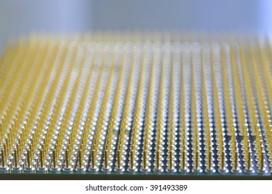 Close-up view of CPU from contacts side.