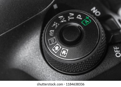Closeup view of digital camera