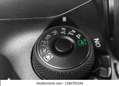 Closeup view of digital camera