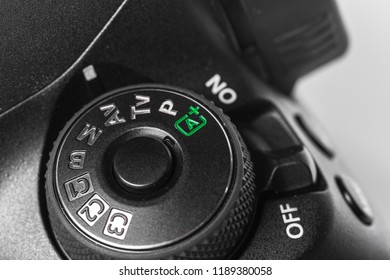 Closeup view of digital camera
