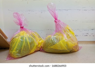 Closeup View Of Dirty Hospital Linen