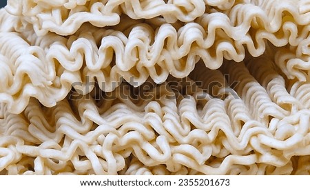 Similar – Image, Stock Photo Block of instant ramen noodles on red background.