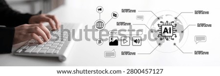 A close-up view of hands typing on a keyboard, featuring an AI concept that highlights digital innovation and the integration of technology in various business contexts. Ledger