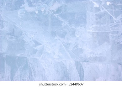 Closeup View Of Ice Wall, Background