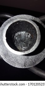 closeup view of a metal object