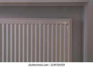 Closeup View Of Modern Panel Radiator Indoors