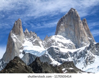 Close-up view of Monte Fitz Roy, Patagonia