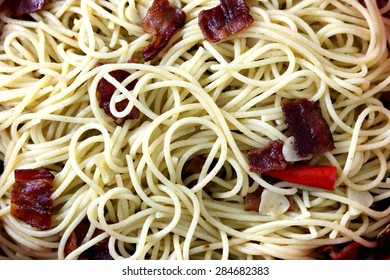 Closeup View Of Pasta Noddle