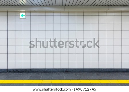 Similar – Image, Stock Photo Viewing platform with grids and shadows cast in Montserrat, symbol of blighting nature