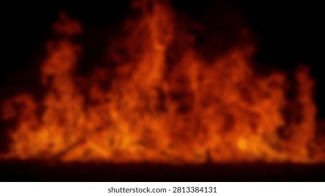 A close-up view of a roaring fire with bright orange and red flames, creating a dramatic and energetic visual effect on a black backdrop.