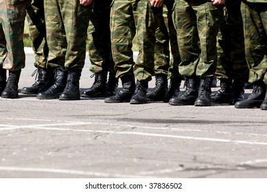Closeup View Soldiers Lined Row Stock Photo 37836502 | Shutterstock