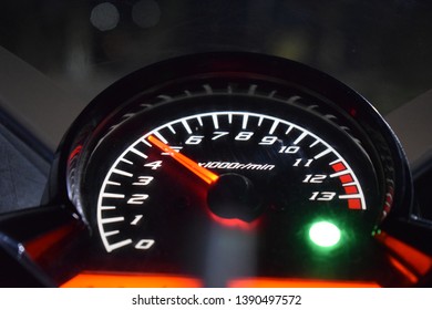 Closeup view of the Speedometer
