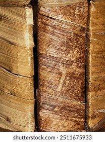 A close-up view of a surface, featuring intricate details and rich patterns. With a color and finish that adds a distinctive character, perfect for backgrounds or design elements