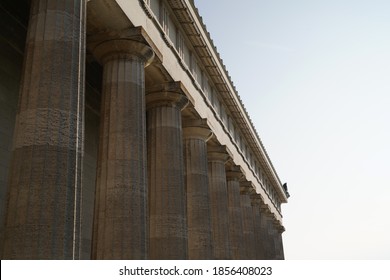 A Closeup Of The Walhalla Memorial Majestic Colonnade