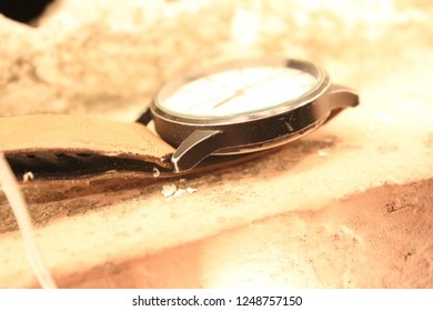 closeup of a watch