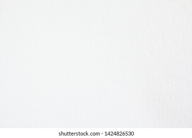 Closeup White Blank Sheet Of Thick Watercolor Paper Texture Background.