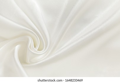 Closeup White Draped Satin Fabric 260nw 1648233469 