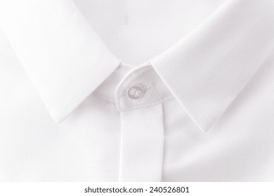 Close-up Of A White Dress Shirt