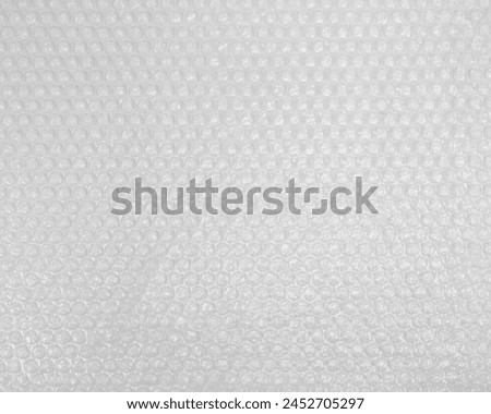 Closeup of white plastic bubblewrap texture for background
