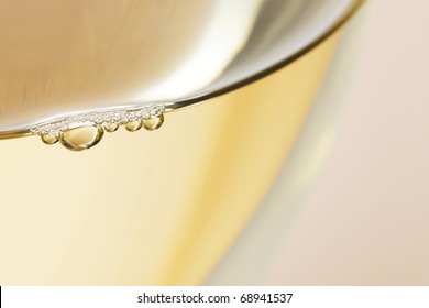 Closeup Of White Wine