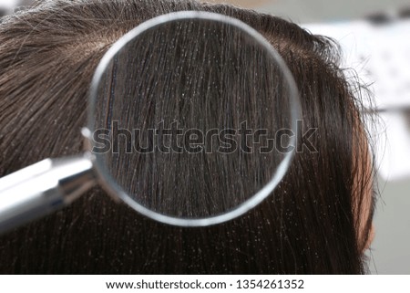 Similar – Image, Stock Photo myLOVE Bangs Haircut