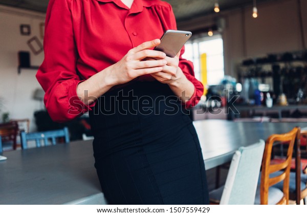 smart casual red and black