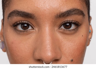 Close-up of woman's eyes stock photo - Powered by Shutterstock