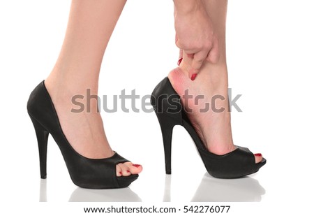 Similar – Image, Stock Photo feet of a person lying on a towel on the beach, top view