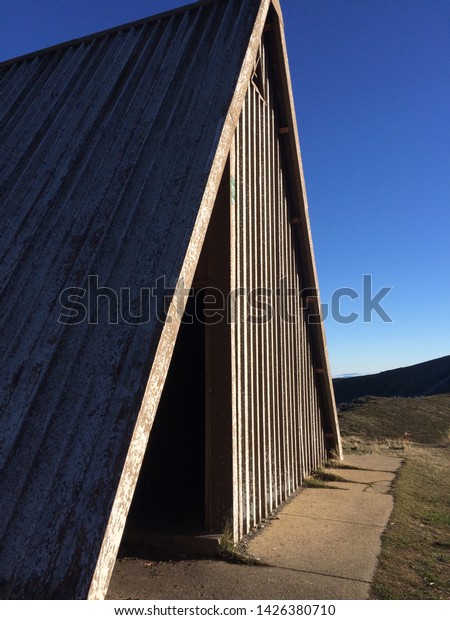 Closeup Wooden Plank Frame Bushwalkers Hut Stock Photo Edit Now