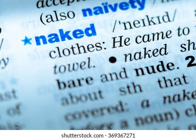 Closeup Word English Dictionary Naked Definition Stock Photo Shutterstock