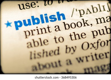 Closeup Word English Dictionary Publish Definition Stock Photo ...