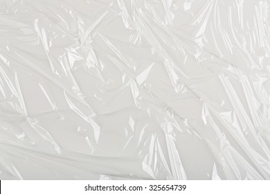 closeup of wrinkled plastic texture, full frame