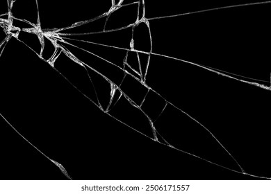 Close-up wrinkles and cracks on LCD screen glass display from smartphone, tablet or monitor from effect smash and fall bumps with detail pattern background, for use as a pattern on tiles or wallpaper - Powered by Shutterstock