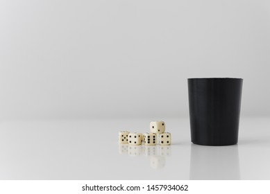 Close-up Yahtzee Game On White Table