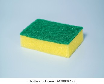 Close-up of Yellow Dish Washing Sponge.Dish Washing Sponge Dishes Cleaning Sponges Kitchen Cleaning Sponge Cleaning Scrub Sponges Sponge Dish Pads - Powered by Shutterstock