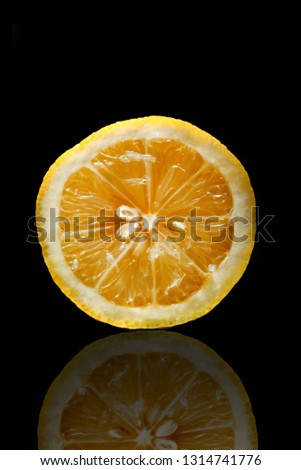 Similar – Orangenscheiben auf gelbem Hintergrund.